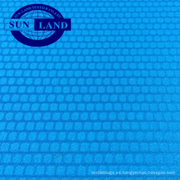 Tela de jacquard de seis ángulos Dri Fit de poliéster transpirable para camiseta de fútbol